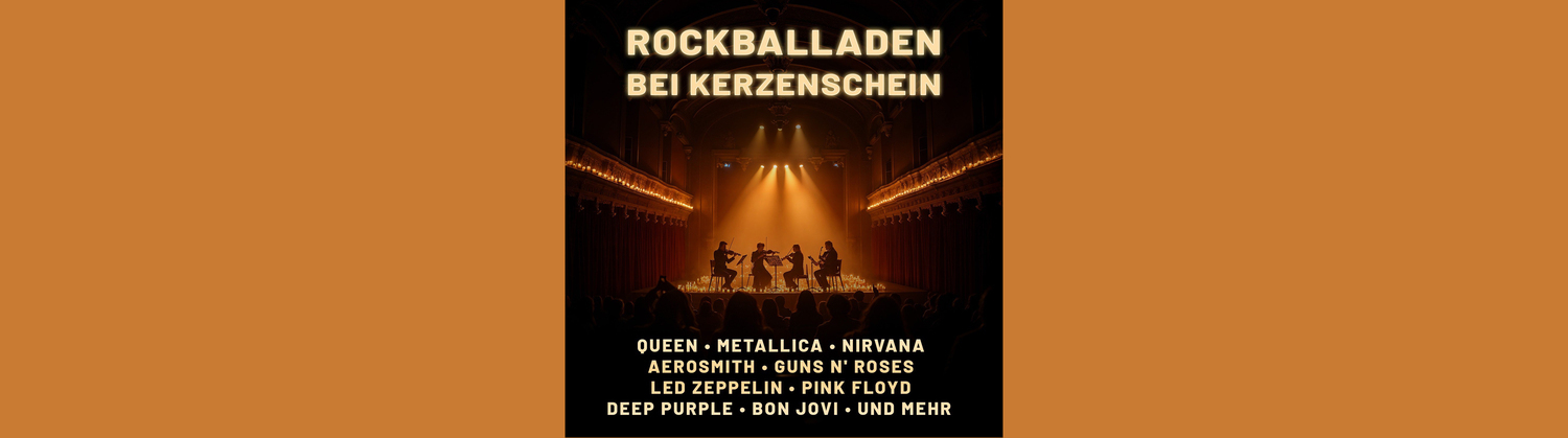 Rockballaden bei Kerzenschein