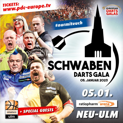 Schwaben Darts Gala 05.01.2023 ratiopharm arena, NeuUlm • Ticket