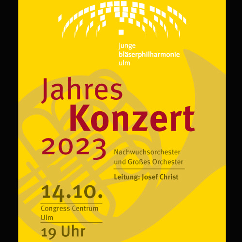 Tickets kaufen für Jahreskonzert Junge Bläserphilharmonie Ulm am 14.10.2023