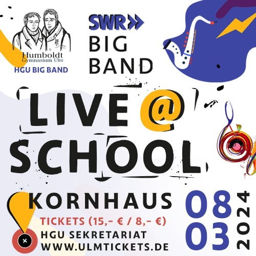 Tickets kaufen für SWR Big Band live @ Humboldt-Gymnasium am 08.03.2024