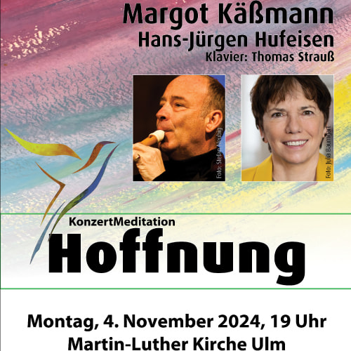 Tickets kaufen für  Veranstaltung mit Margot Käßmann und Hans Jürgen Hufeisen am 04.11.2024