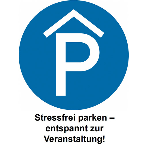 Reservierter Parkplatz im Parkhaus